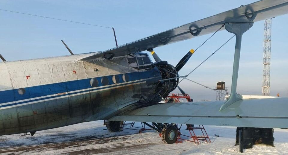 Самолет Ан-2 совершил вынужденную посадку в Кызыле